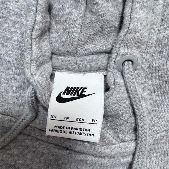 Nike Collection Fleece Oversized Hoodie In Gray Heather XS Size - Picture 6 of 8